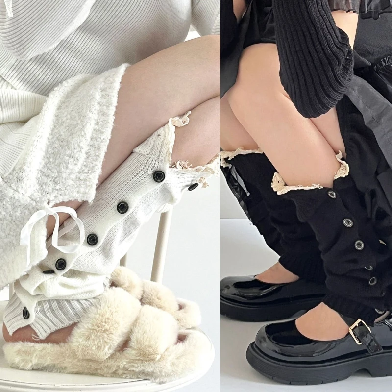 Women Japanese Leg Warmers Slouchy Side Button Down Ruffle Knee High Long Socks Dropshipping
Women Japanese Leg Warmers Slouchy Side Button Down Ruffle Knee High Long Socks Dropshipping