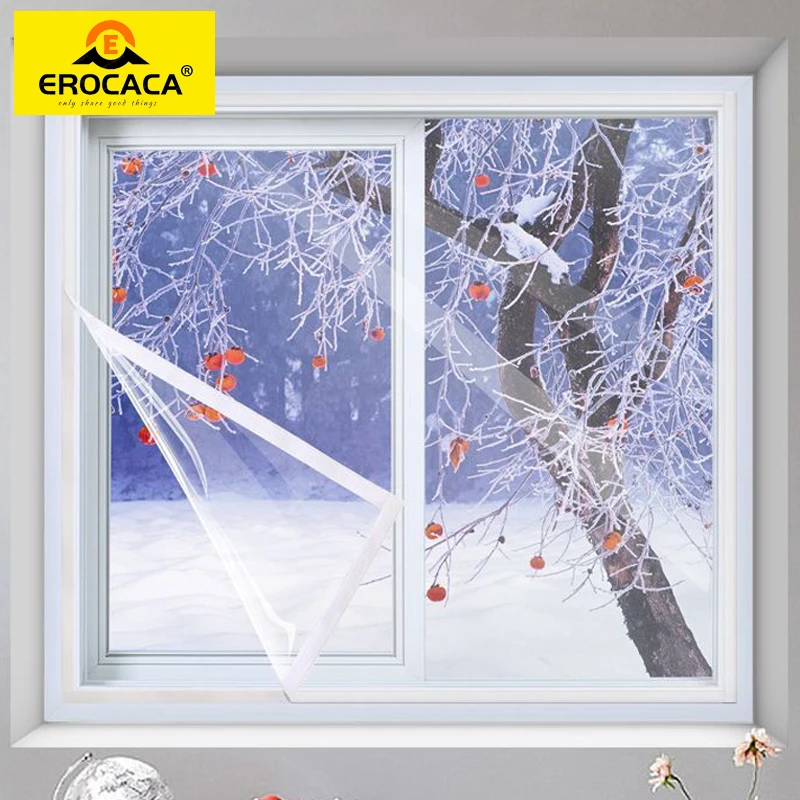 EROCACA Window Insulation Film Winter Indoor Windproof Warm Self-Adhesive For Energy Saving Clear Soft Glass Shrink Heat Film
EROCACA Window Insulation Film Winter Indoor Windproof Warm Self-Adhesive For Energy Saving Clear Soft Glass Shrink Heat Film