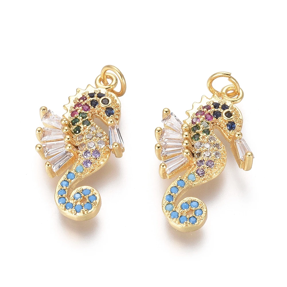 Pandahall 5Pcs Colorful Sea Horse Brass Cubic Zirconia Pendants With Jump Rings Metal Charms For Necklace Jewelry Making Gift
Pandahall 5Pcs Colorful Sea Horse Brass Cubic Zirconia Pendants With Jump Rings Metal Charms For Necklace Jewelry Making Gift