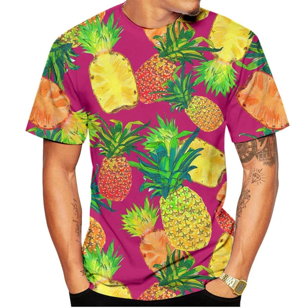 2023 Summer Fashion Pineapple 3d Printed T Shirts Men Women Casual Short Sleeve Shirt Tops
2023 Summer Fashion Pineapple 3d Printed T Shirts Men Women Casual Short Sleeve Shirt Tops