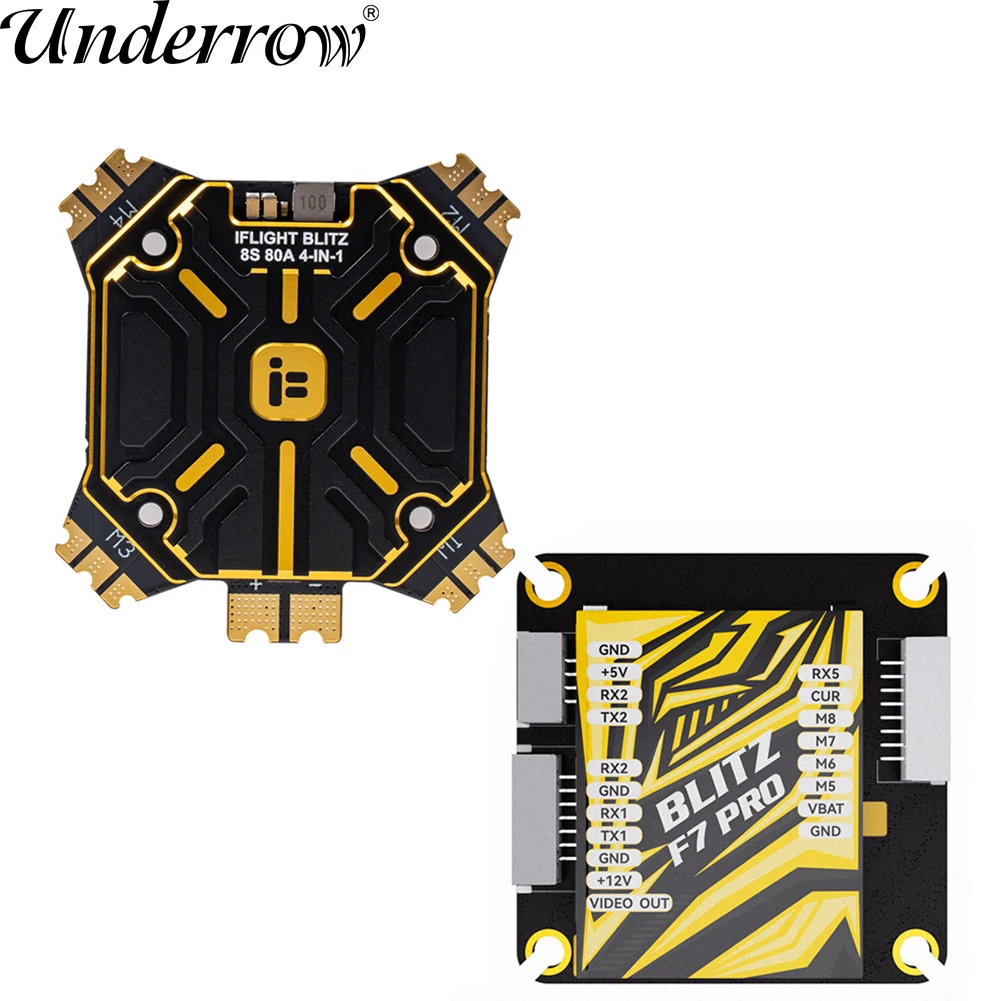 IFLIGHT BLITZ F7 Pro Flight Controller with OSD 35x35 BLITZ E80 4-IN-1 Pro 80A ESC (G2) Straight PLU FPV Crossover For RC Drone
IFLIGHT BLITZ F7 Pro Flight Controller with OSD 35x35 BLITZ E80 4-IN-1 Pro 80A ESC (G2) Straight PLU FPV Crossover For RC Drone