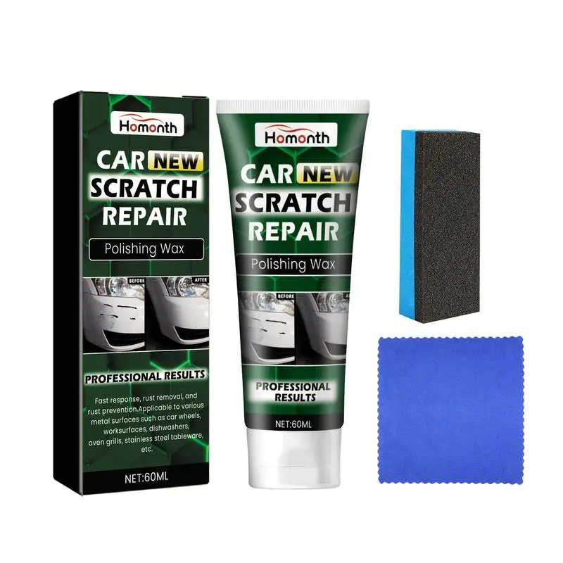 

Car Scratch Remover Wax Polish With Sponge Auto Paint Scratches Repair & Polishing Wax Swirl Removing Tool Car Care Accessories