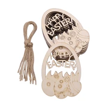 10pcs Happy Easter Eggs Wooden Craft Easter Decorations For Home DIY Easter Bunny Rabbit Chicken Eggs Flowers Hanging Ornaments
10pcs Happy Easter Eggs Wooden Craft Easter Decorations For Home DIY Easter Bunny Rabbit Chicken Eggs Flowers Hanging Ornaments