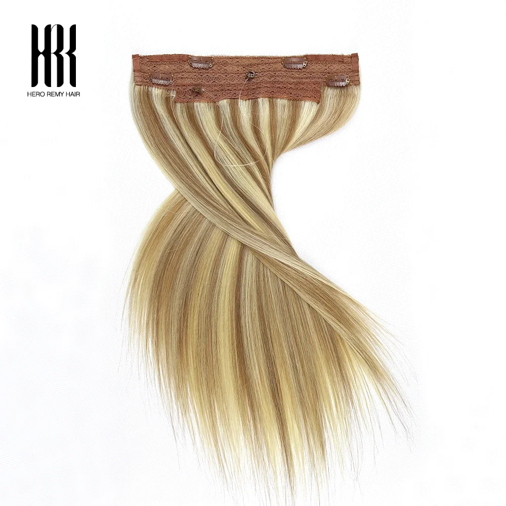 Halo Hair Extensions Hidden Wire Clip In Hair Invisible Fish Line Elastic Thread Human Hair Extensions Highlights 16-22 Inch 5 S73e1be643cc94ea296d062e8883a08a9M