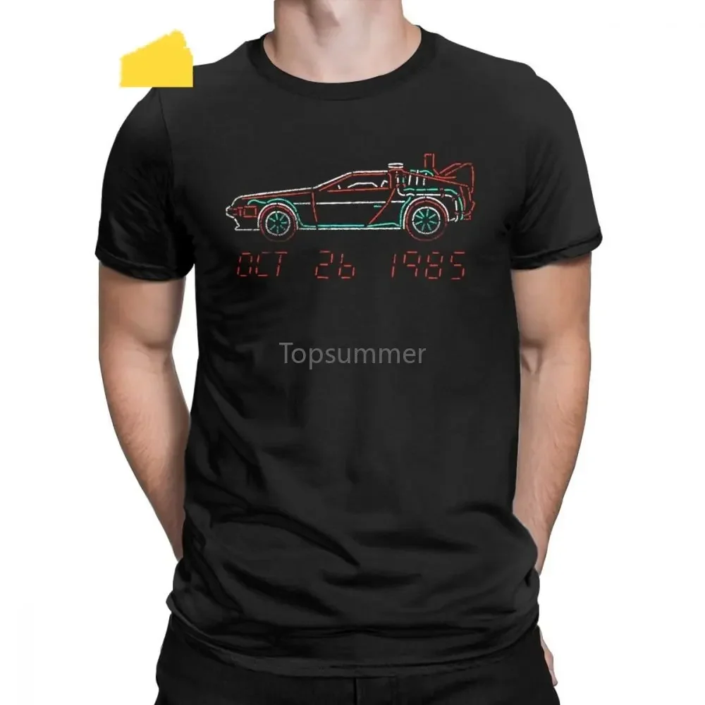 Back To The Future DMC Neon Outline Man T Shirts Leisure 100% Cotton Short Sleeves Tee Shirt O Neck T-Shirt Summer Tops
Back To The Future DMC Neon Outline Man T Shirts Leisure 100% Cotton Short Sleeves Tee Shirt O Neck T-Shirt Summer Tops