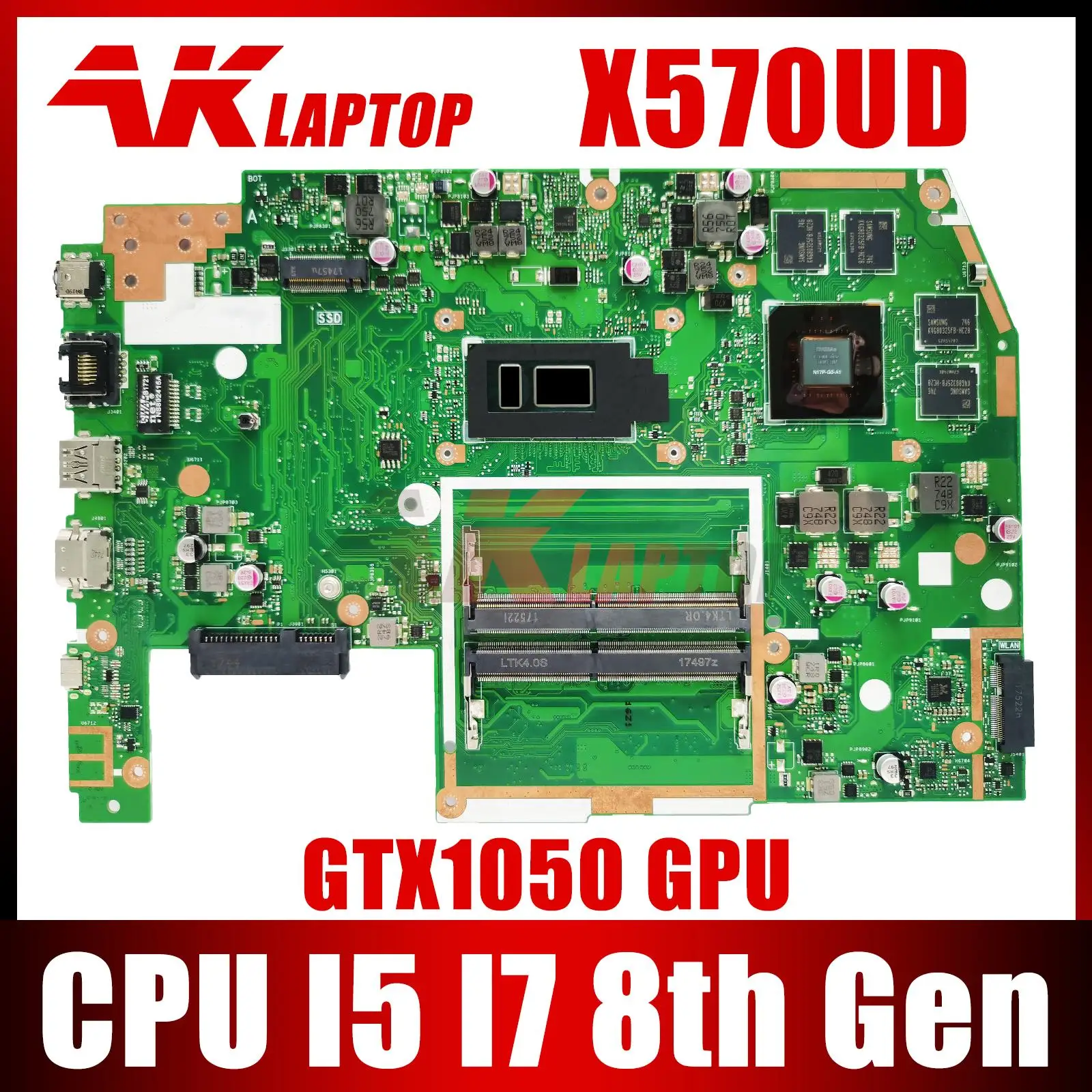 X570UD планшетофон YX570U YX570UD X570U FX570U FX570UD материнская плата для ноутбука I5 I7 8-го поколения GTX1050
X570UD планшетофон YX570U YX570UD X570U FX570U FX570UD материнская плата для ноутбука I5 I7 8-го поколения GTX1050