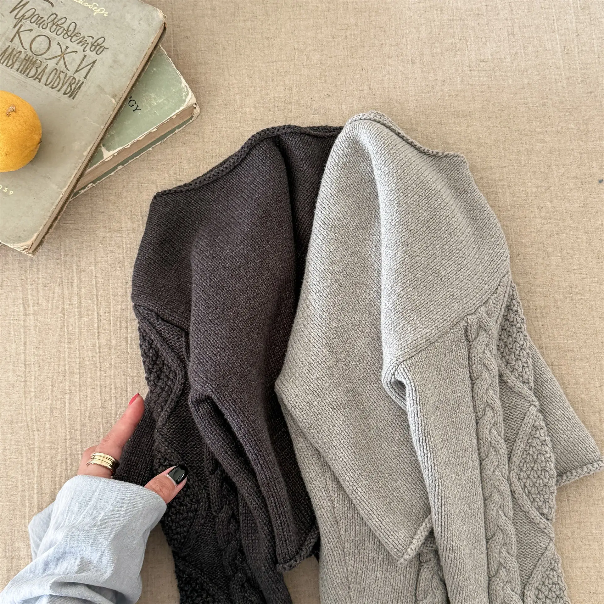 2025 Autumn New Children Long Sleeve Knit Sweater Solid Baby Pullover Girls Loose Sweater Kids Knitted Tops Toddler Clothes 31 S73e5f403562346deb3ba4c71af4ae93fD