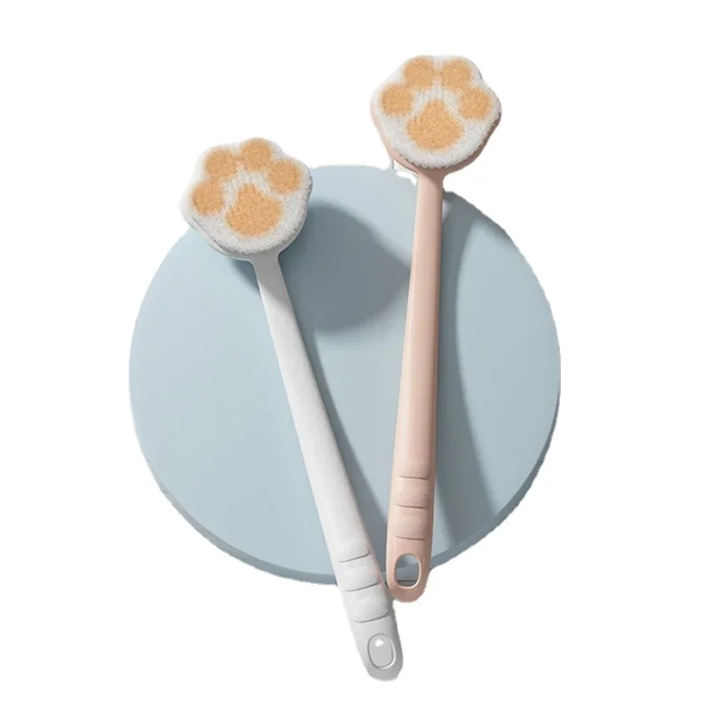 

Bath Brush Soft Hair Long Handle Bath Brush Scrub Bath Sharps Do Not Beg Bath Ball Flower Bath Rub Back Cat Claw Brush