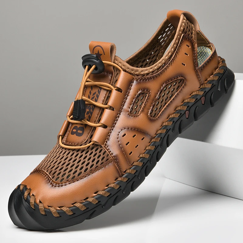 Men Sandals Classic Leather Brand Outdoors High Quality Sandal Wear-resistant Climbing Shoe Fashion Car Stitching Casual Sandals
Men Sandals Classic Leather Brand Outdoors High Quality Sandal Wear-resistant Climbing Shoe Fashion Car Stitching Casual Sandals
