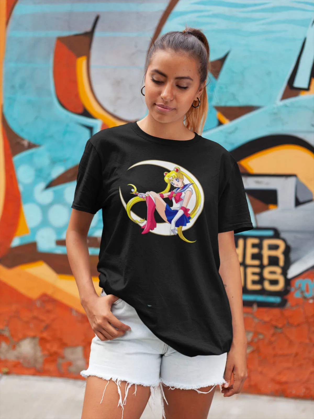 Oversize Women's Organic T-Shirt Oversiz Sailor Moon Tsukino Usagi Moon Anime Manga -
Oversize Women's Organic T-Shirt Oversiz Sailor Moon Tsukino Usagi Moon Anime Manga -