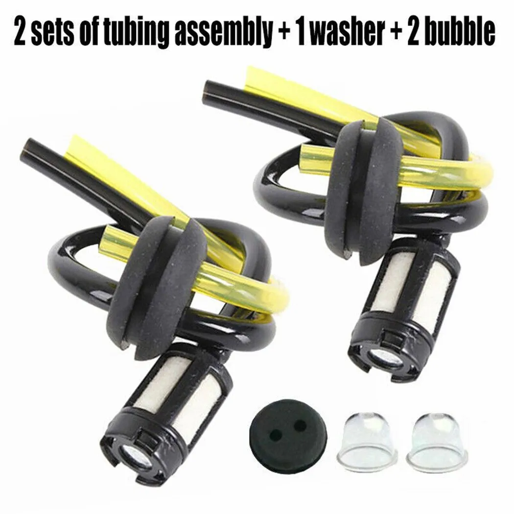 2 Sets Grass Trimmer Fuel Line Filter Kit Fuel Filter Fuel Hose Seal For Brushcutter Hedge Trimmer Lawn Mower Primers
2 Sets Grass Trimmer Fuel Line Filter Kit Fuel Filter Fuel Hose Seal For Brushcutter Hedge Trimmer Lawn Mower Primers