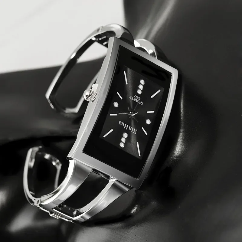 

Women Bracelet Watch Quartz Crystal Fashion Silver Casual Wristwatches Stainless Steel Relojes Mujer Clock relojes para damas