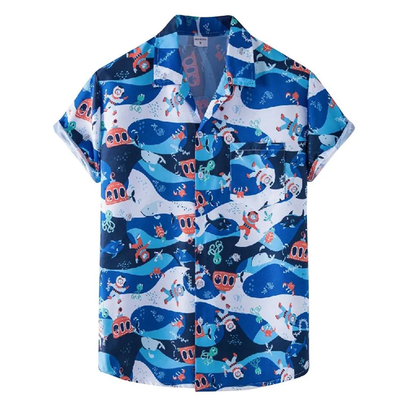 Men's Summer Sea Beach 3d Print Shirt Casual Hawaiian Short Sleeves Vacation Button Blouse Cool Streetwear Fashion Shirts
Men's Summer Sea Beach 3d Print Shirt Casual Hawaiian Short Sleeves Vacation Button Blouse Cool Streetwear Fashion Shirts
