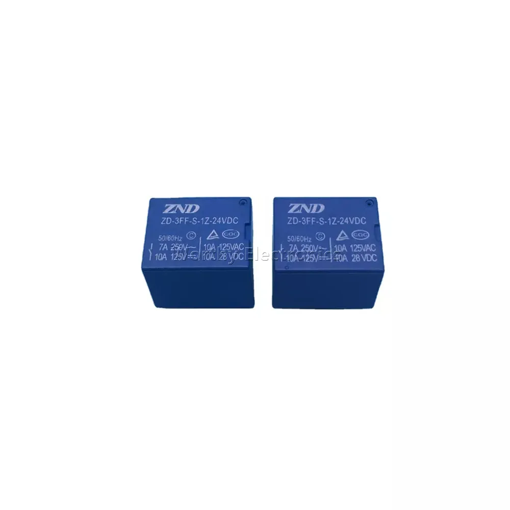 

Free Shipping 10PCS/LOT 24VDC 10A 5PIN Relay ZD-3FF-S-1Z-24VDC