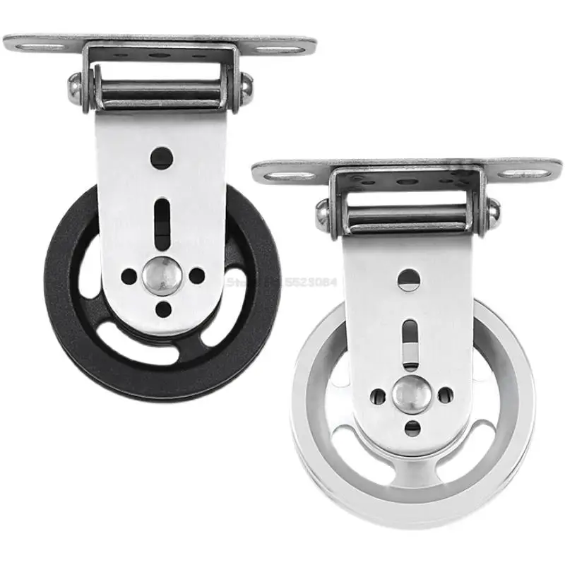 

Wall-mounted Gym Home Rotating Silent Pulley DIY Lat Lift Cable System Attachments Stainless Steel Mute Swivel Bearing Wheel