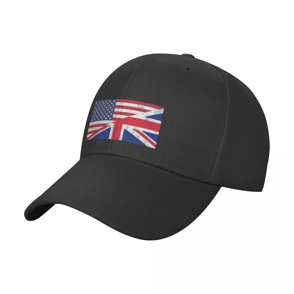 

USA and UK Flag Mixed United Allies Friends Baseball Cap Mountaineering Christmas Hat Snap Back Hat Mens Caps Women's
