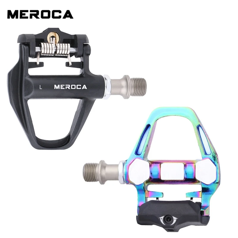 MEROCA Road Bicycle Ultra Light SPD Pedal With Splint Cleats Aluminum Alloy Self-locking Pedals Iamok Parts
MEROCA Road Bicycle Ultra Light SPD Pedal With Splint Cleats Aluminum Alloy Self-locking Pedals Iamok Parts