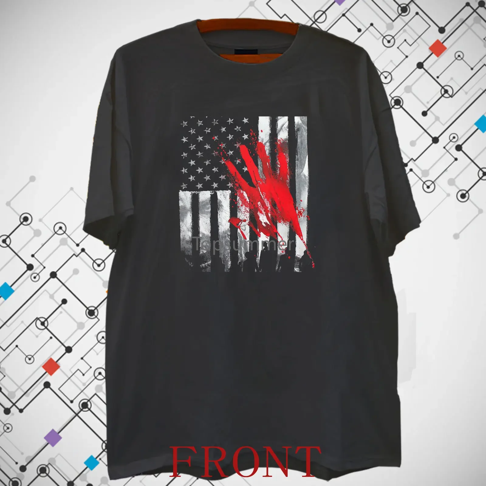 New Man Design T-Shirt Print Brand New The Walking Dead American Flag & Bloody Men'S Black T Shirt Tee S-3Xl
New Man Design T-Shirt Print Brand New The Walking Dead American Flag & Bloody Men'S Black T Shirt Tee S-3Xl