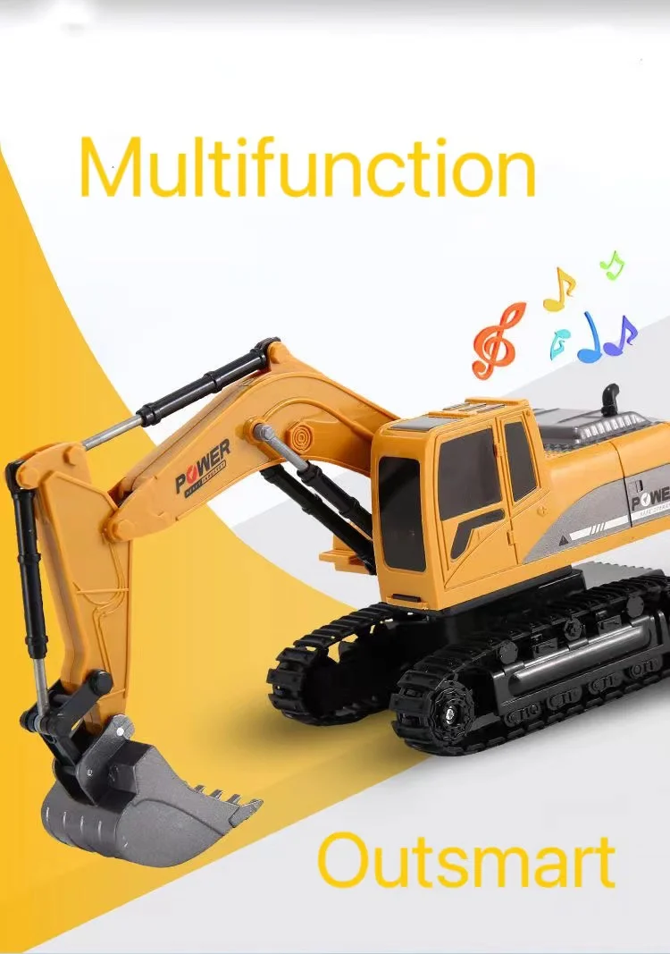 Alloy remote control excavator 1 crawler excavator children's boy race engineering vehicle model toy birthday gift
Alloy remote control excavator 1 crawler excavator children's boy race engineering vehicle model toy birthday gift