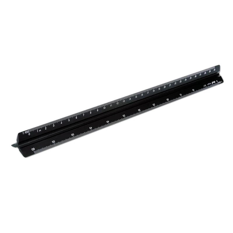Architectural Ruler 30 Cm Aluminum Triangular Ruler Various Scales 1:20, 1:25, 1:50, 1:75, 1:100, 1:125 For Architects
Architectural Ruler 30 Cm Aluminum Triangular Ruler Various Scales 1:20, 1:25, 1:50, 1:75, 1:100, 1:125 For Architects