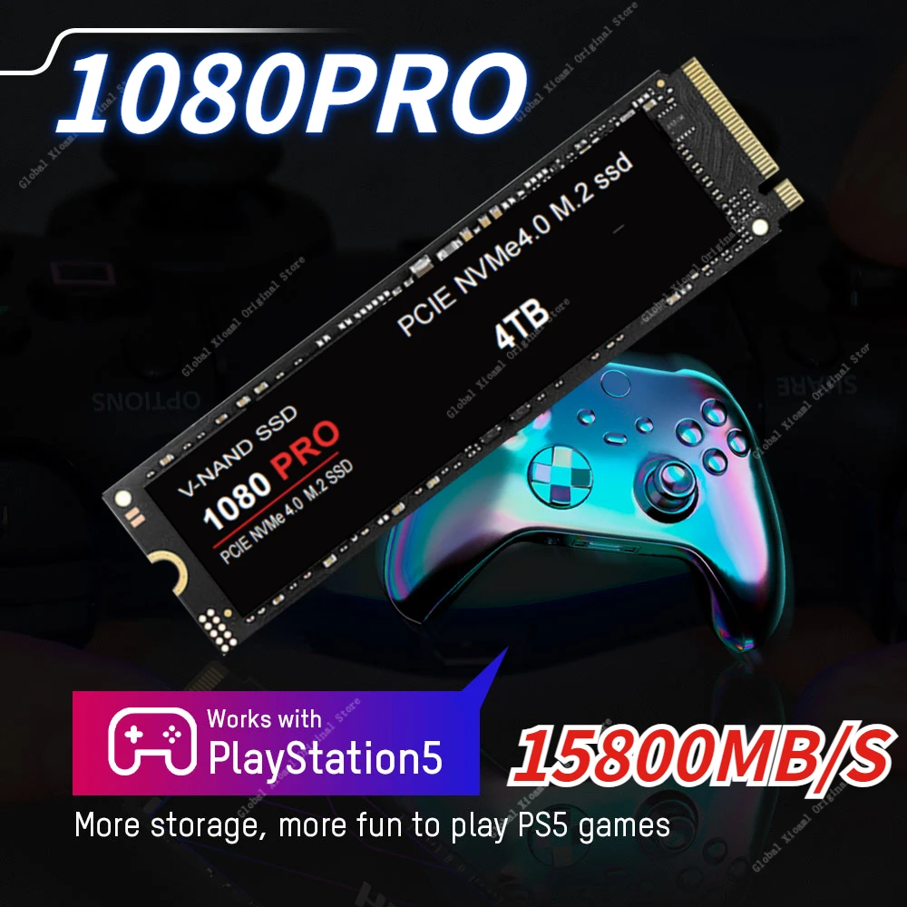PS5 SSD 1080PRO 1TB with heatsink 990 PRO 4TB 2TB 1TB Hard Disk Drive M2 NVME Interface Internal Solid State Hard Drive SSD PS5
PS5 SSD 1080PRO 1TB with heatsink 990 PRO 4TB 2TB 1TB Hard Disk Drive M2 NVME Interface Internal Solid State Hard Drive SSD PS5