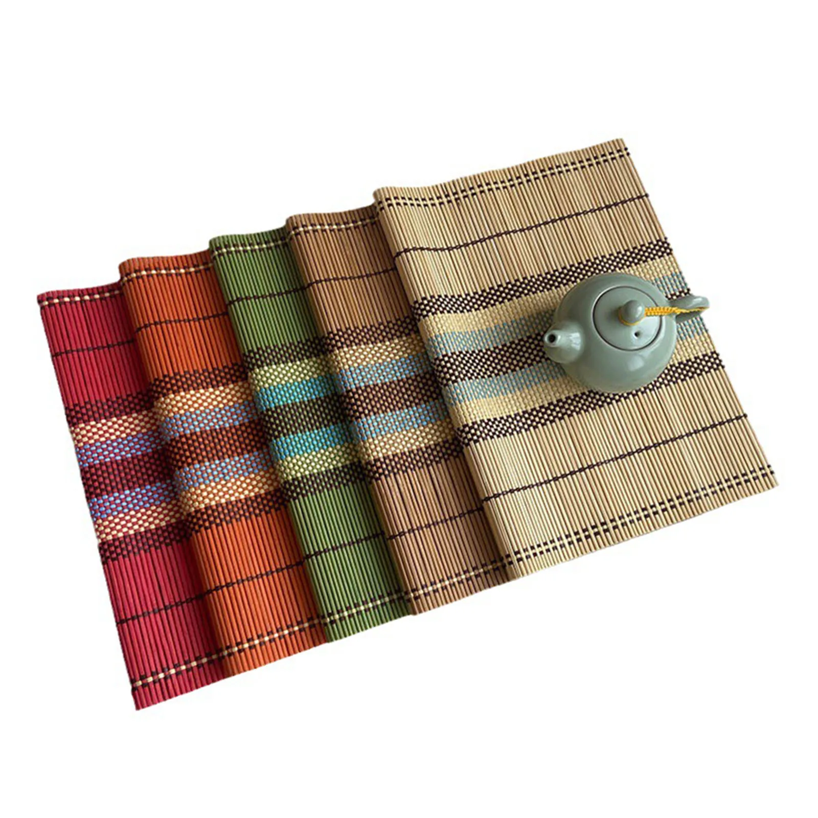 Durable Bamboo Dining Placemats 5pcs Woven Ribbed Table Mats AntiSlip & Heat Resistant Protect Your Furniture
Durable Bamboo Dining Placemats 5pcs Woven Ribbed Table Mats AntiSlip & Heat Resistant Protect Your Furniture