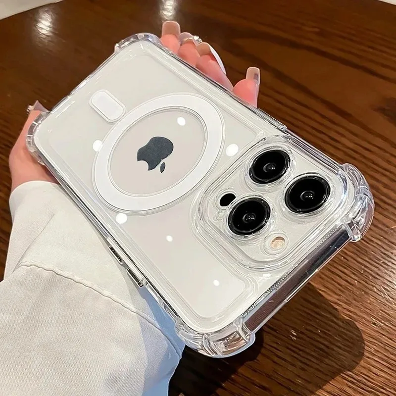 Luxury Clear Magsafe Wireless Charging Phone Case For iPhone 15 14 13 12 11 Pro Max Plus Magnetic Shockproof Soft Bumper Cover
Luxury Clear Magsafe Wireless Charging Phone Case For iPhone 15 14 13 12 11 Pro Max Plus Magnetic Shockproof Soft Bumper Cover