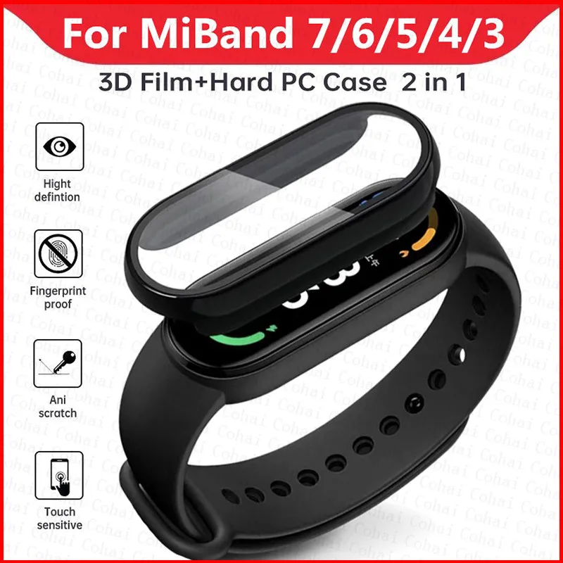 2in1 Case Screen Protector for Xiaomi Mi Band 7 6 5 4 3 Case+Film Full Coverage Protective Cover for Miband 6 7 band 5 4 3 NFC
2in1 Case Screen Protector for Xiaomi Mi Band 7 6 5 4 3 Case+Film Full Coverage Protective Cover for Miband 6 7 band 5 4 3 NFC