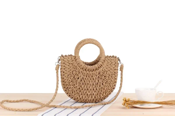 Retro Woven Beach Crossbody Bag - Summer Essential 2 S73f59b8f361f46ed92e0c43ebe0b6866s