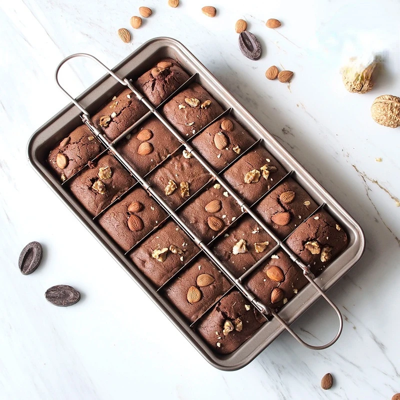 Brownie Nonstick Cake Pan Mold Square Baking Pan Bread Baking Tool Thickened Solid Bottom Brownie Pan Mold for Baking Cake Mold
Brownie Nonstick Cake Pan Mold Square Baking Pan Bread Baking Tool Thickened Solid Bottom Brownie Pan Mold for Baking Cake Mold