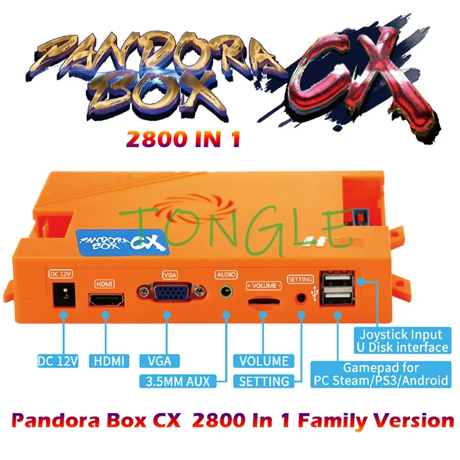 

Latest Pandora Box CX 2800 in 1 Wireless Wired Kit Support Save Game 3P 4P Add FBA MAME SFC SNES MD Game 3D Tekken Mortal Kombat