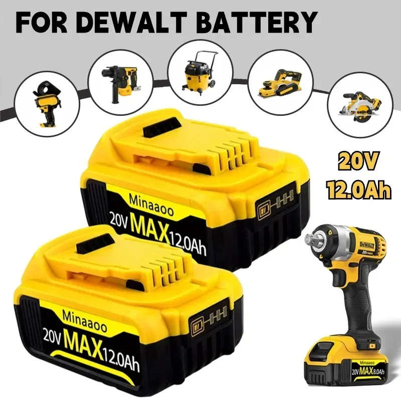 20V 6.0Ah 12.0Ah DCB200 18650 Replacement Li-ion Battery for DeWalt MAX DCB205 DCB201 DCB203 Power Tool Batteries
20V 6.0Ah 12.0Ah DCB200 18650 Replacement Li-ion Battery for DeWalt MAX DCB205 DCB201 DCB203 Power Tool Batteries
