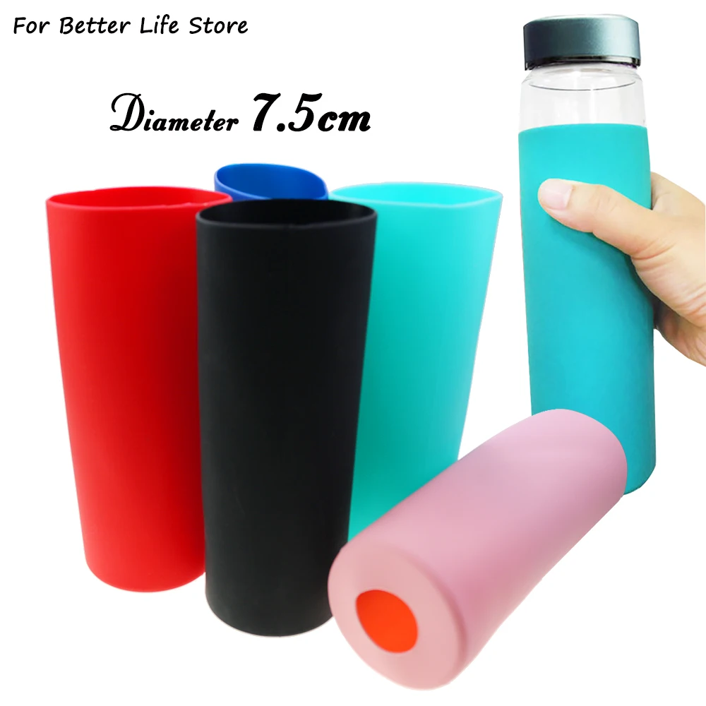 1Pc 7.5cm 85G Cup Soft Silicone Cup Sleeve For 750ml Glass Protective Bottle Heat Insulation Skinny Anti Slip Odorless
1Pc 7.5cm 85G Cup Soft Silicone Cup Sleeve For 750ml Glass Protective Bottle Heat Insulation Skinny Anti Slip Odorless