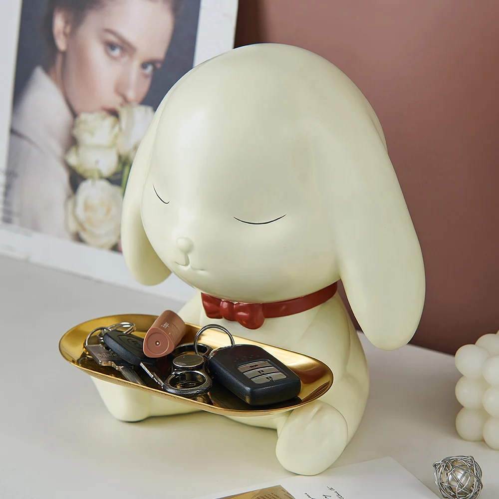 Candy Organizer Rabbit Figurine Lovely Cute Animal Room Decor Ornaments Desk Accessories Home Resin Storage Tray Key Gift
Candy Organizer Rabbit Figurine Lovely Cute Animal Room Decor Ornaments Desk Accessories Home Resin Storage Tray Key Gift