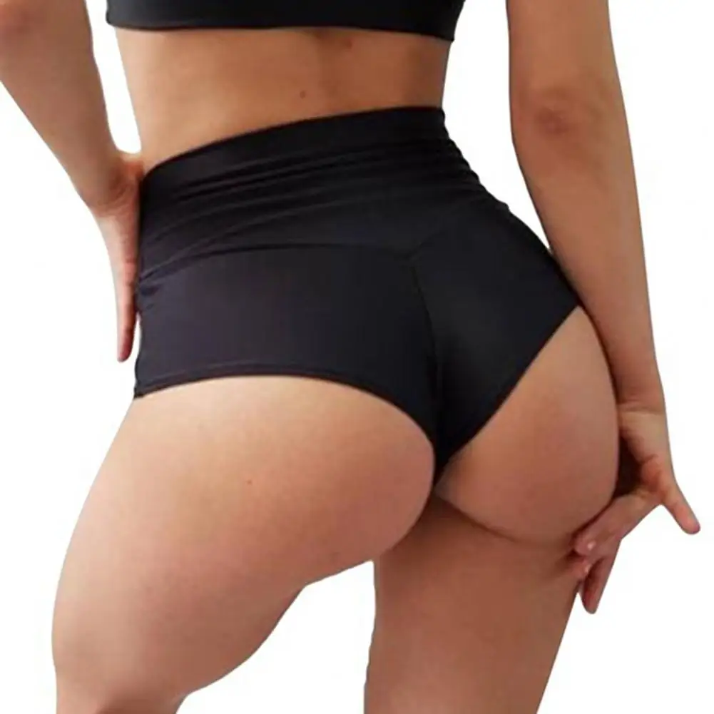 

Woman Shorts Stretchy Breathable Cool Solid Color Booty Shorts For Dancing Summer Workout Fitness Shorts Seamless High Waist