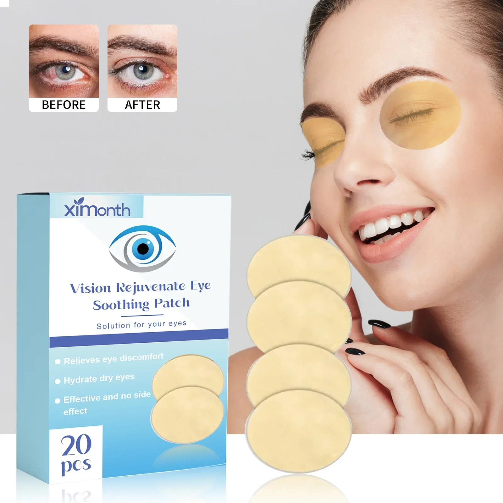 안대 Herbal Eye Care Patch 20pcs Improve Eyesight Good Vision Sticker Relieve Eye Dry Fatigue Myopia Herbal Medical Plaster
안대 Herbal Eye Care Patch 20pcs Improve Eyesight Good Vision Sticker Relieve Eye Dry Fatigue Myopia Herbal Medical Plaster
