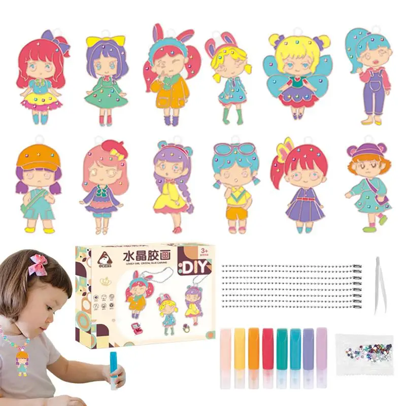 DIY Crystal Paint Arts Set Crystal Painting Kit For Ornaments 3D Graffiti Crafts Baking-Free Glue Fun Party Activity Art Project 
DIY Crystal Paint Arts Set Crystal Painting Kit For Ornaments 3D Graffiti Crafts Baking-Free Glue Fun Party Activity Art Project