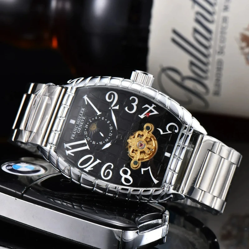 2024 Luxury Automatic Mechanical Watches For Men Wrist Watch Tourbillon Skeleton Wrist Clock Male Tonneau Man Wristwatch
2024 Luxury Automatic Mechanical Watches For Men Wrist Watch Tourbillon Skeleton Wrist Clock Male Tonneau Man Wristwatch