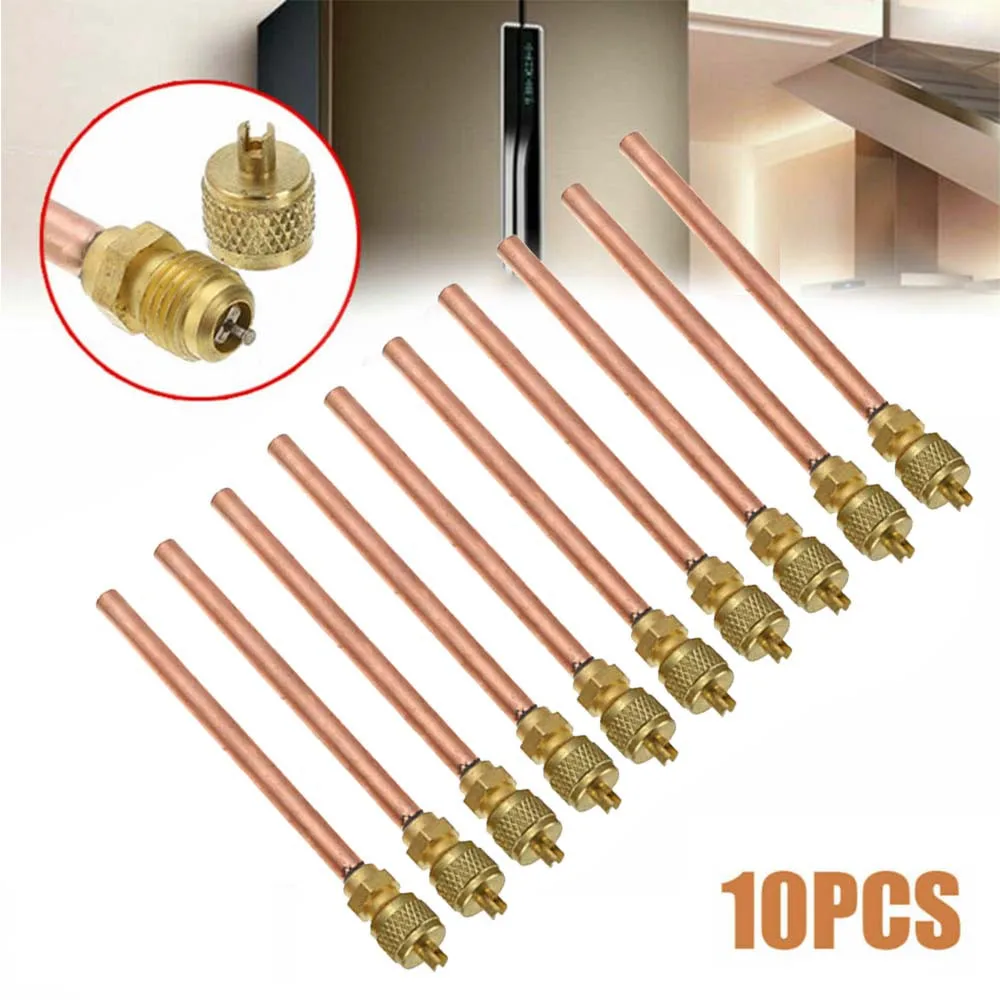 10 PCS/Set 6mm Copper Pipe Filling Parts For Air Conditioning Refrigeration Maintenance Valves HVAC Tools
10 PCS/Set 6mm Copper Pipe Filling Parts For Air Conditioning Refrigeration Maintenance Valves HVAC Tools