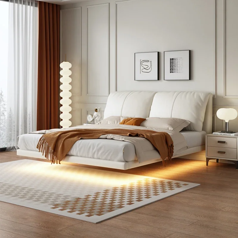 bed Floating real leather Italian style minimalist extravagant elephant ears silent wind modern simple cream leather
bed Floating real leather Italian style minimalist extravagant elephant ears silent wind modern simple cream leather