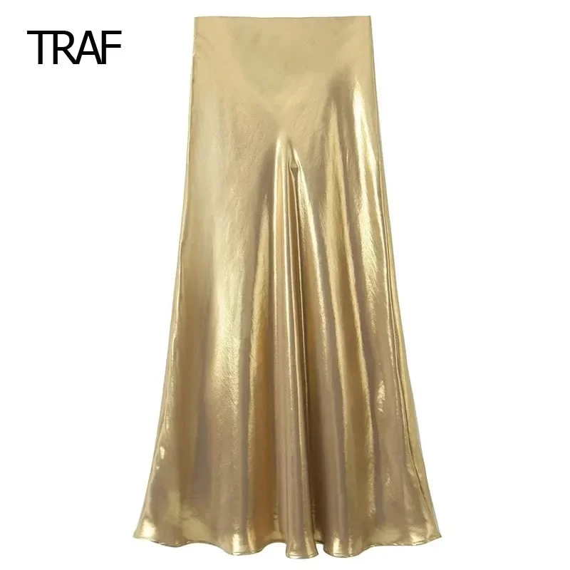 Юбка-миди Женская атласная, средней посадки, на осень/зиму
Юбка-миди Женская атласная, средней посадки, на осень/зиму