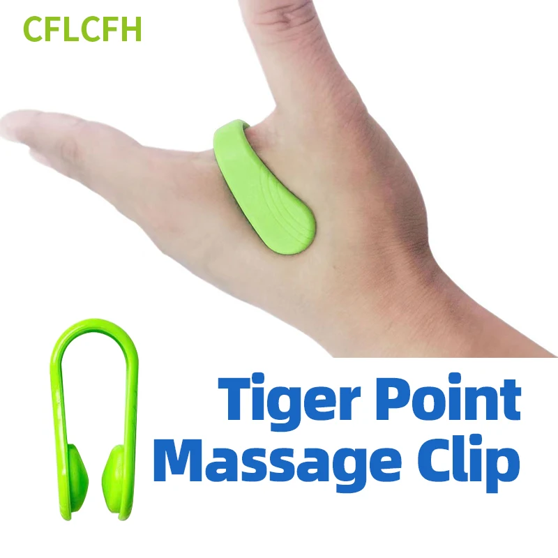 

Finger Massage Magnetic Clip Tiger Mouth Acupoint Tool Hand Thumb Acupressure Point Clip Relaxing Soothing Portable Massager