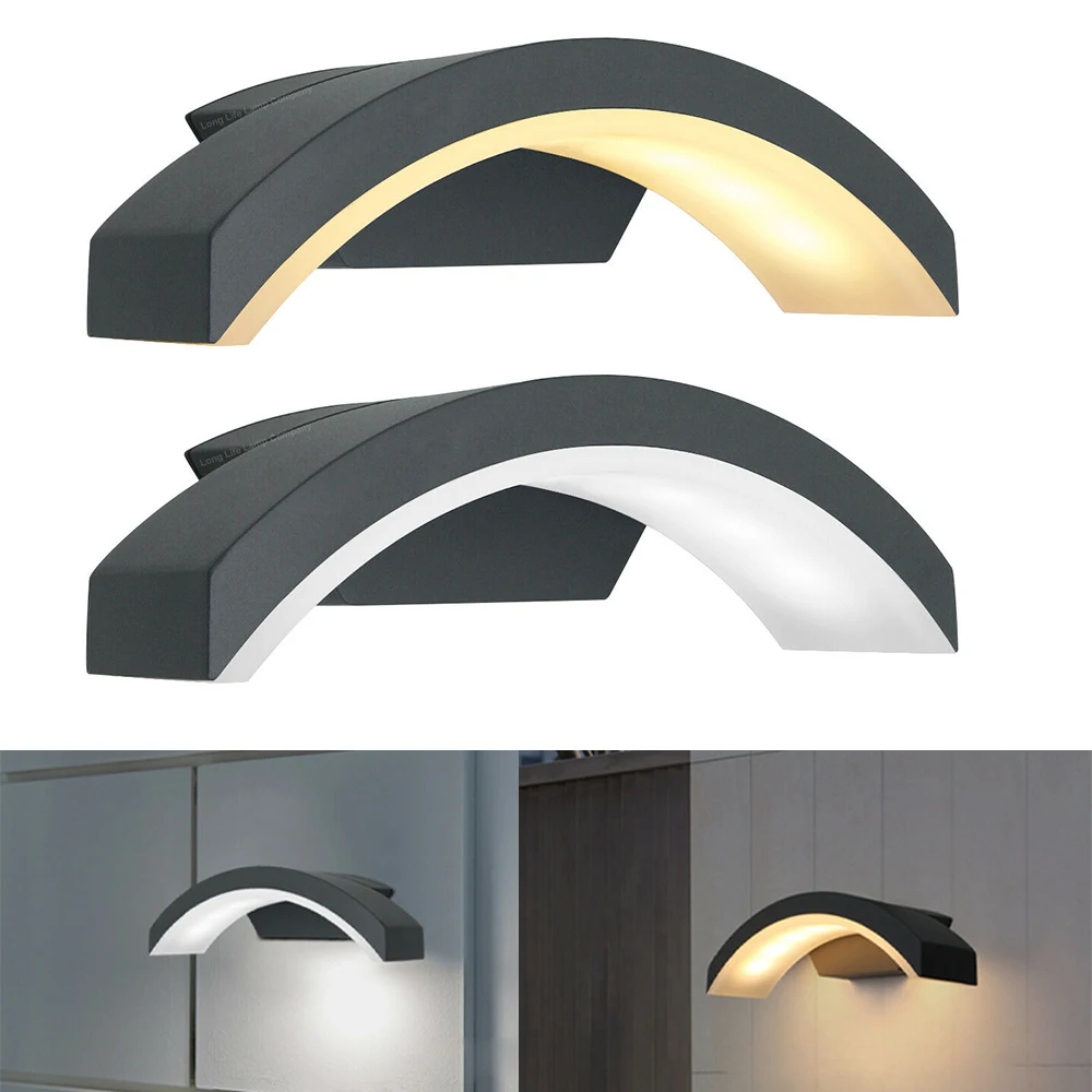 12W LED Wall Light Outdoor Porch Lights Curved Stylish Garden Lamp Waterproof Fixture Decor Lighting Landscape Lamp
12W LED Wall Light Outdoor Porch Lights Curved Stylish Garden Lamp Waterproof Fixture Decor Lighting Landscape Lamp