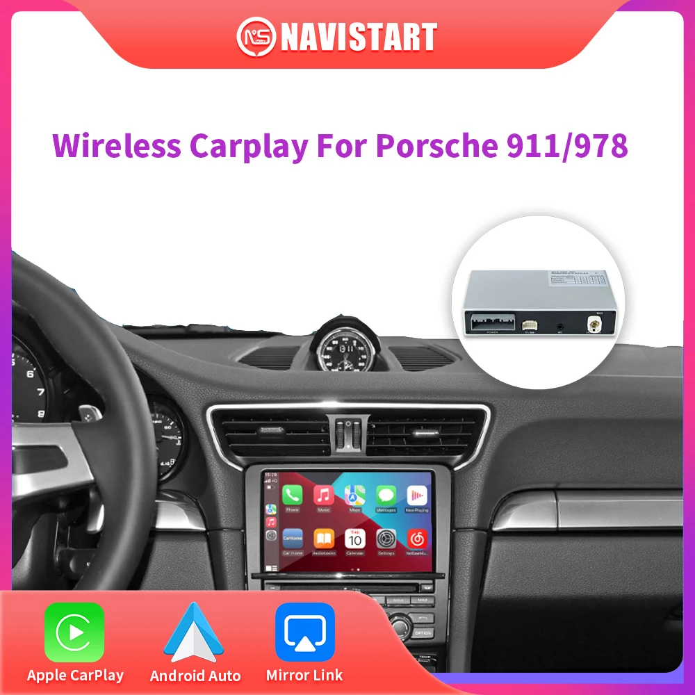 NAVISTART Wireless CarPlay for Porsche 911/978 PCM 3.1 7" 2010-2016 Android Auto Module Video Interface Mirror Link 
NAVISTART Wireless CarPlay for Porsche 911/978 PCM 3.1 7" 2010-2016 Android Auto Module Video Interface Mirror Link