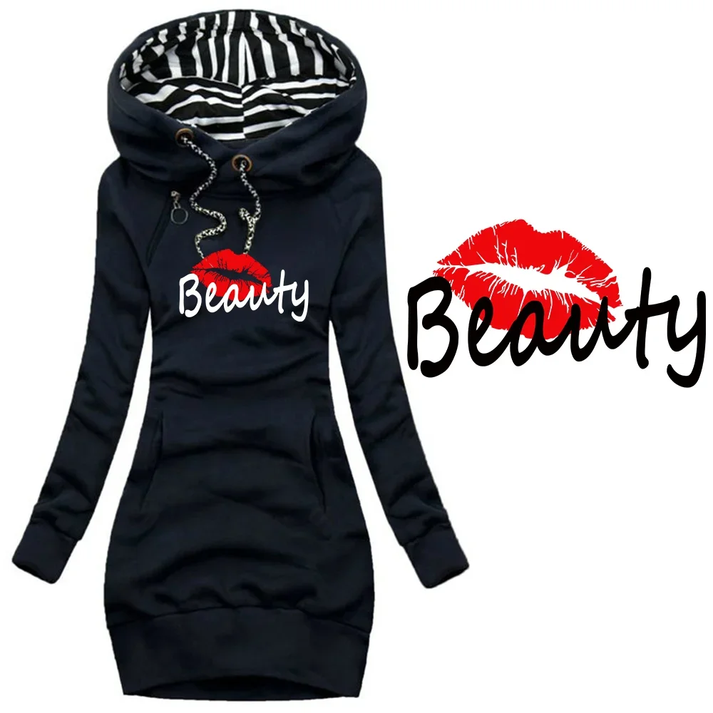 Beauty Women's Dress Autumn Winter Long Sleeve Hooded Sweatshirt Dress Ladies Mini Hoodie Dress Party Club Dress
Beauty Women's Dress Autumn Winter Long Sleeve Hooded Sweatshirt Dress Ladies Mini Hoodie Dress Party Club Dress