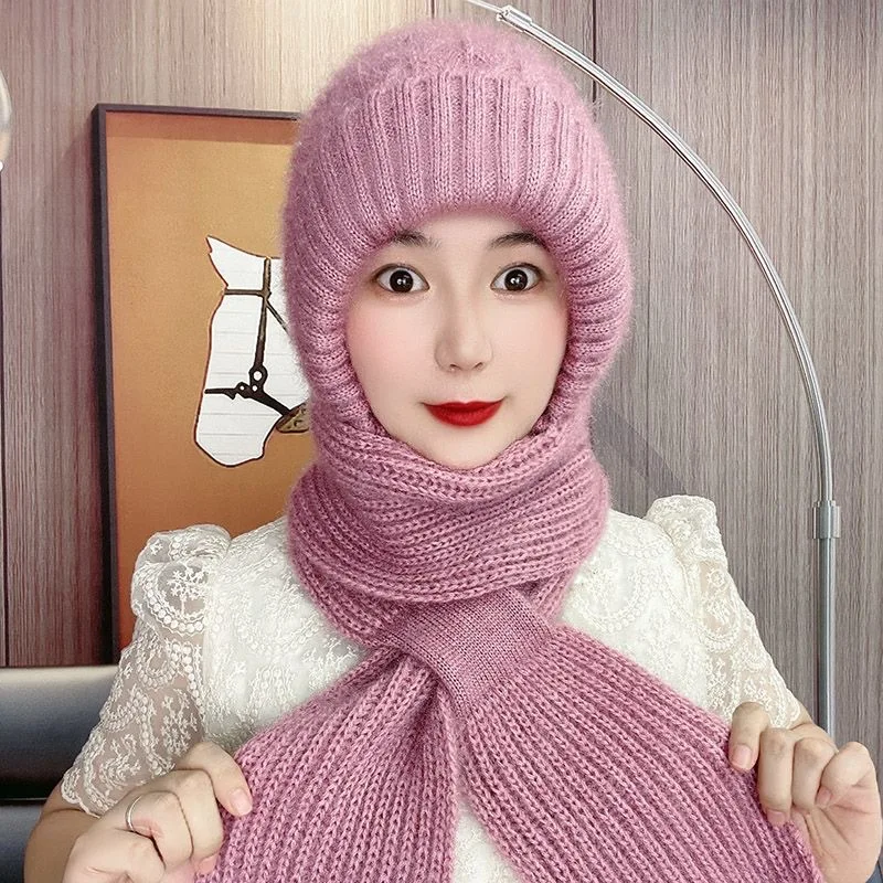 Winter Knitted Skullies Hat Scarf Set Cold Proof Ear Protection Scarf Warm Girls Beanies Cycling Windproof Ladies Outdoor Caps
Winter Knitted Skullies Hat Scarf Set Cold Proof Ear Protection Scarf Warm Girls Beanies Cycling Windproof Ladies Outdoor Caps