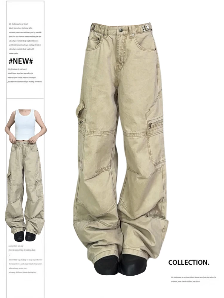 Женские джинсы-карго хаки, мешковатые ковбойские брюки в стиле Харадзюку, джинсовые брюки Y2k, винтажная японская одежда в стиле 1920-х годов, летняя одежда 2000
Женские джинсы-карго хаки, мешковатые ковбойские брюки в стиле Харадзюку, джинсовые брюки Y2k, винтажная японская одежда в стиле 1920-х годов, летняя одежда 2000