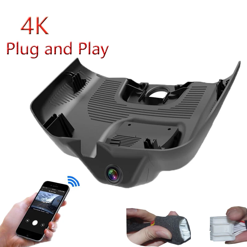 

4K Plug And Play For Mercedes Benz EQE EQE350 2022 Car Wifi DVR Driving Video Recorder Dash Camera Black Box