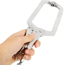 Locking Clamp 9" Inch Steel C Clamp Vise Grip Locking Welding Pliers Wood Tenon Locator Tool Woodworking Pliers Hand Tools
Locking Clamp 9" Inch Steel C Clamp Vise Grip Locking Welding Pliers Wood Tenon Locator Tool Woodworking Pliers Hand Tools