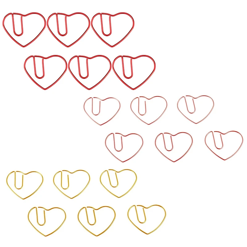 100 Pieces Love Heart Shaped Small Paper Clips Bookmark Clips For Office School Home Metal Paper Clips
100 Pieces Love Heart Shaped Small Paper Clips Bookmark Clips For Office School Home Metal Paper Clips